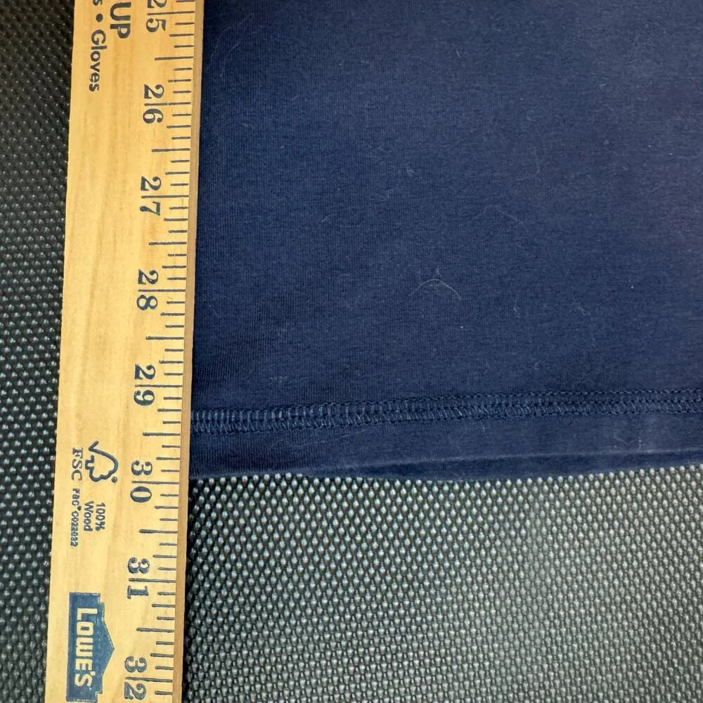 Eileen Fisher Cotton Jersey Yoga Pants Navy Size M Pull-On - Picture 5 of 6